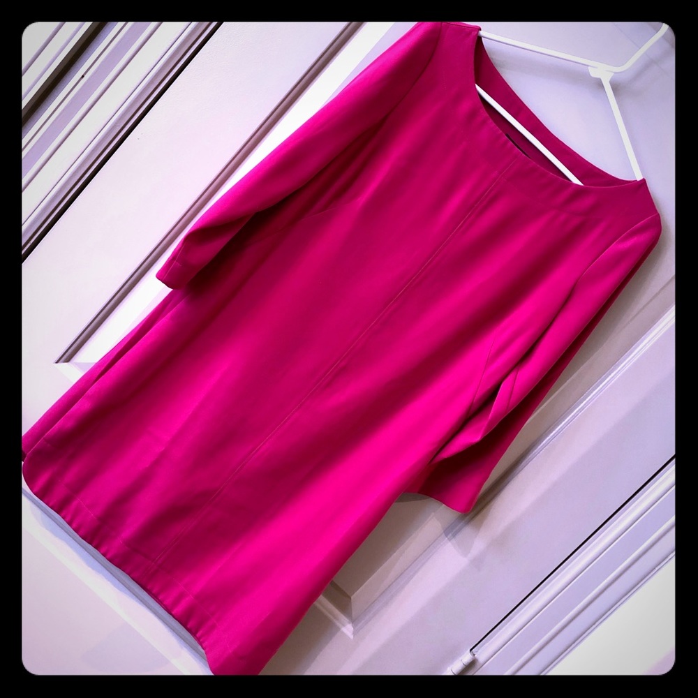 Laundry shift dress. Fuchsia pink. Size 6